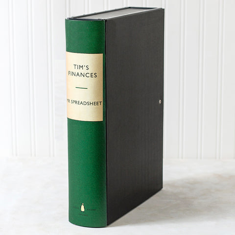 Green Modern Hardback Book File
