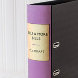 Lilac Modern Hardback Book File