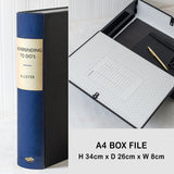Blue Modern Hardback Book File