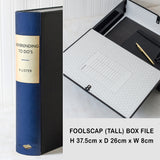 Blue Modern Hardback Book File