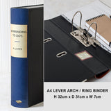 Blue Modern Hardback Book File