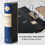 Blue Modern Hardback Book File
