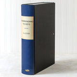 Blue Modern Hardback Book File