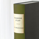 Olive Green Modern Hardback Book File